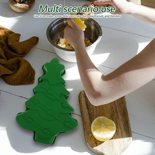 Miniatura 6 de VICASKY 1 molde de silicona para árbol de Navidad para niños, pastel de chocolate, caramelo hecho a mano, jabón, cubitos de hielo, moldes para