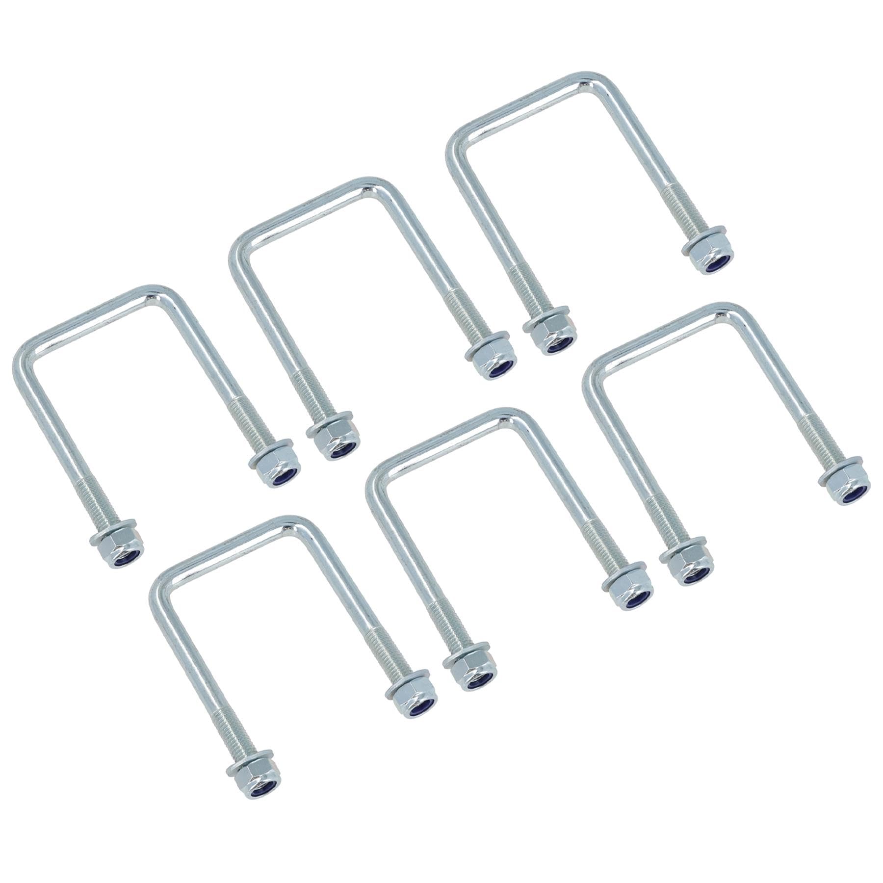 M12 U-Bolt N-Bolt 72mm x 110mm 6 Pack High Tensile for Boat Trailers