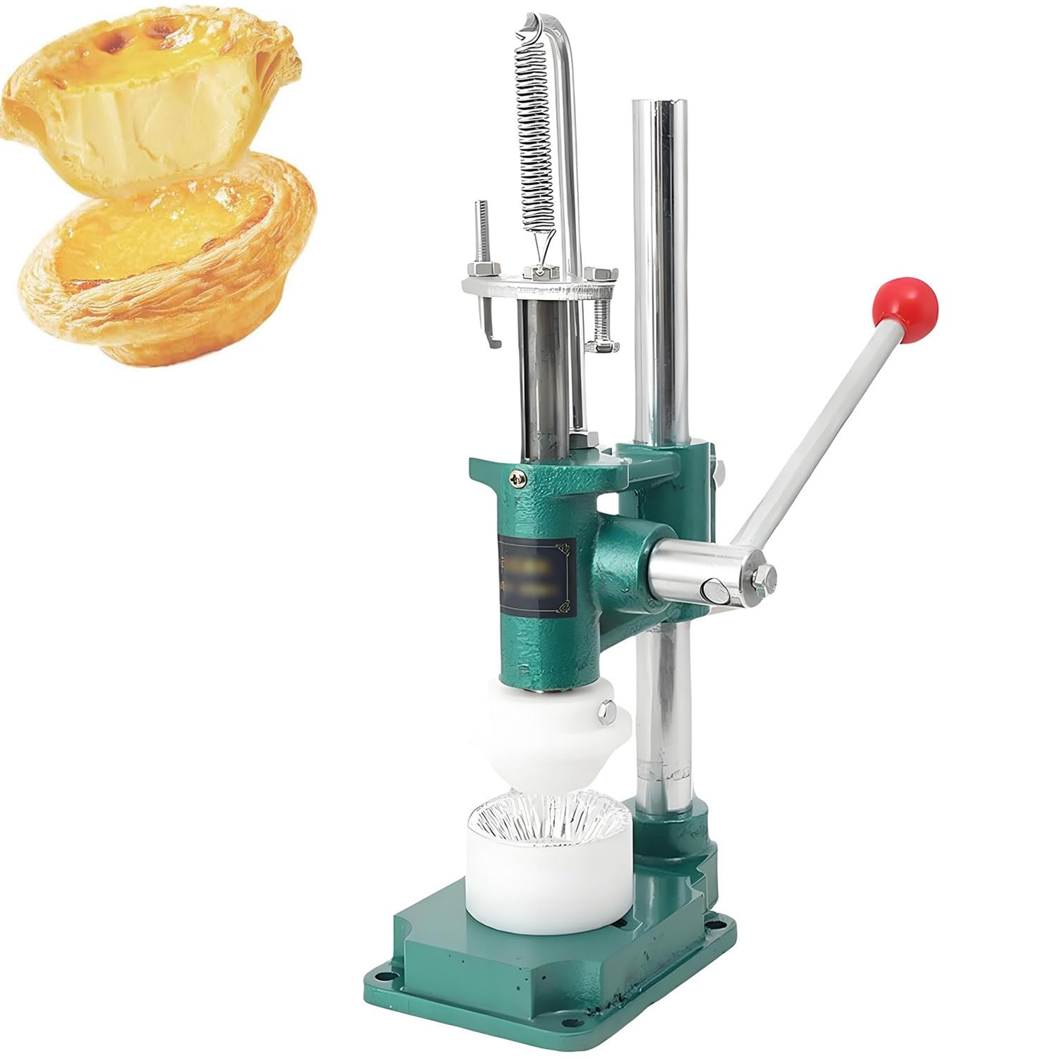 Máquina prensadora de Tarta de Huevo, Molde para cáscara de Tarta de natillas, con 1 Molde, Herramienta para Hacer Piel de Tarta de Huevo para Uso doméstico, pastelería B00