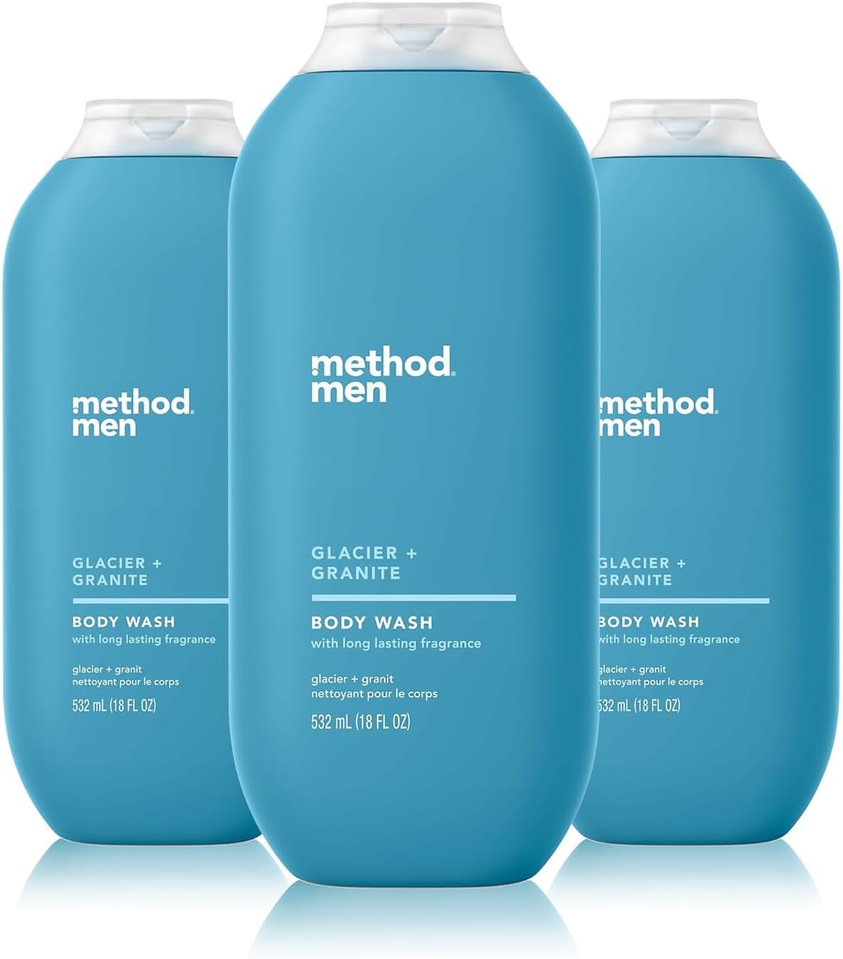 Men Body Wash, Glacier + Granite, Paraben and Phthalate Free, 18 FL Oz (Pack of 1)