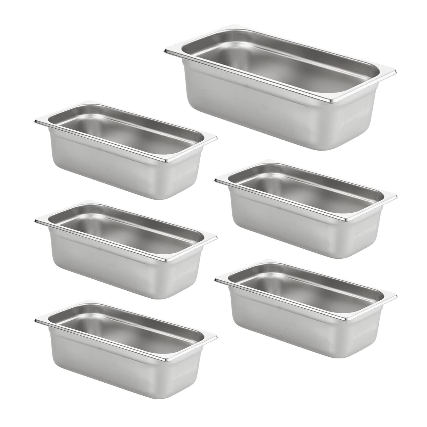 HECMAC 6 Pack Anti-Jam Hotel Pans