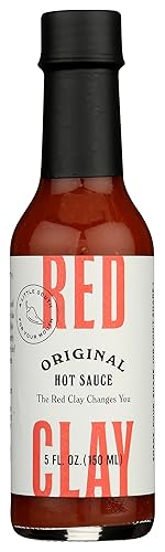 Salsa picante original de Red Clay Calor suave Sabor máximo Hecho con Pimientos Fresno prensados en frío y fermentados Envejecidos en Barriles de