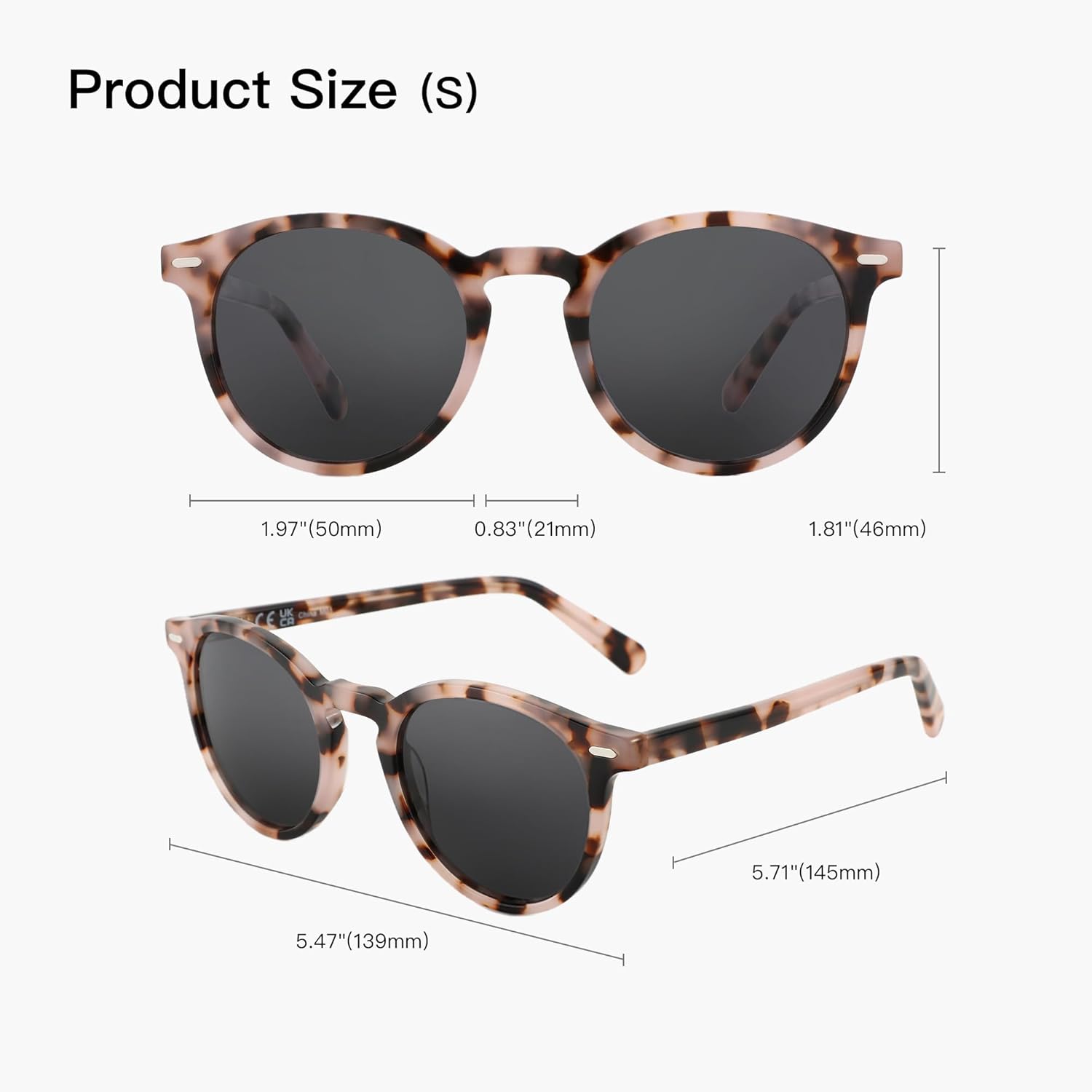 ZENOTTIC Polarized Sunglasses Mens Womens : Round Retro Small Sunglasses - Unisex Trendy Shades UV400 Protection - Image 6