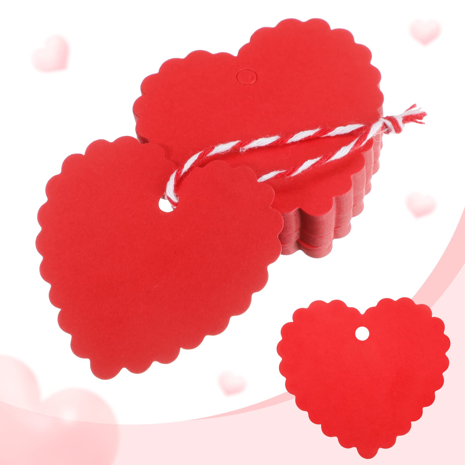 Geschenktüten Valentinstag – 24 Stück, Kraftpapier Mit Herz-Anhänger, Für Süßigkeiten & Präsente