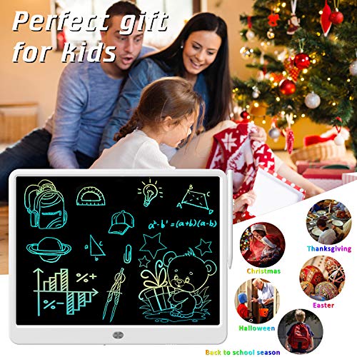 FLUESTON-LCD-Writing-Tablet-15-Inches-Colorful-Screen-Drawing-Pad-Doodle-and-Scribbler-Boards-for-Kids-Electronic-Educational-Learning-Toys-for-3-12-Year-Old-Boy-and-Girls