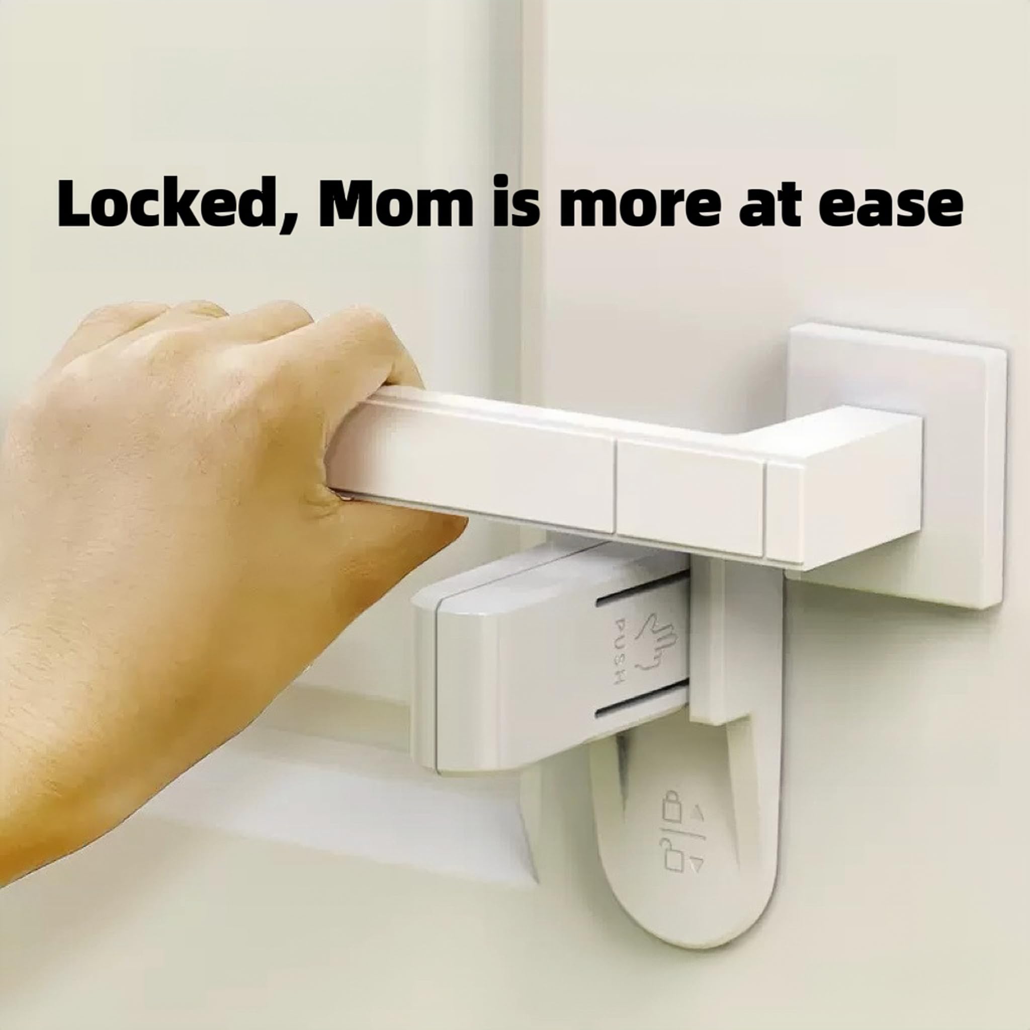 BANSHAN Childproof Door Lever Lock, Baby Safety Door Handle Lock - Image 4