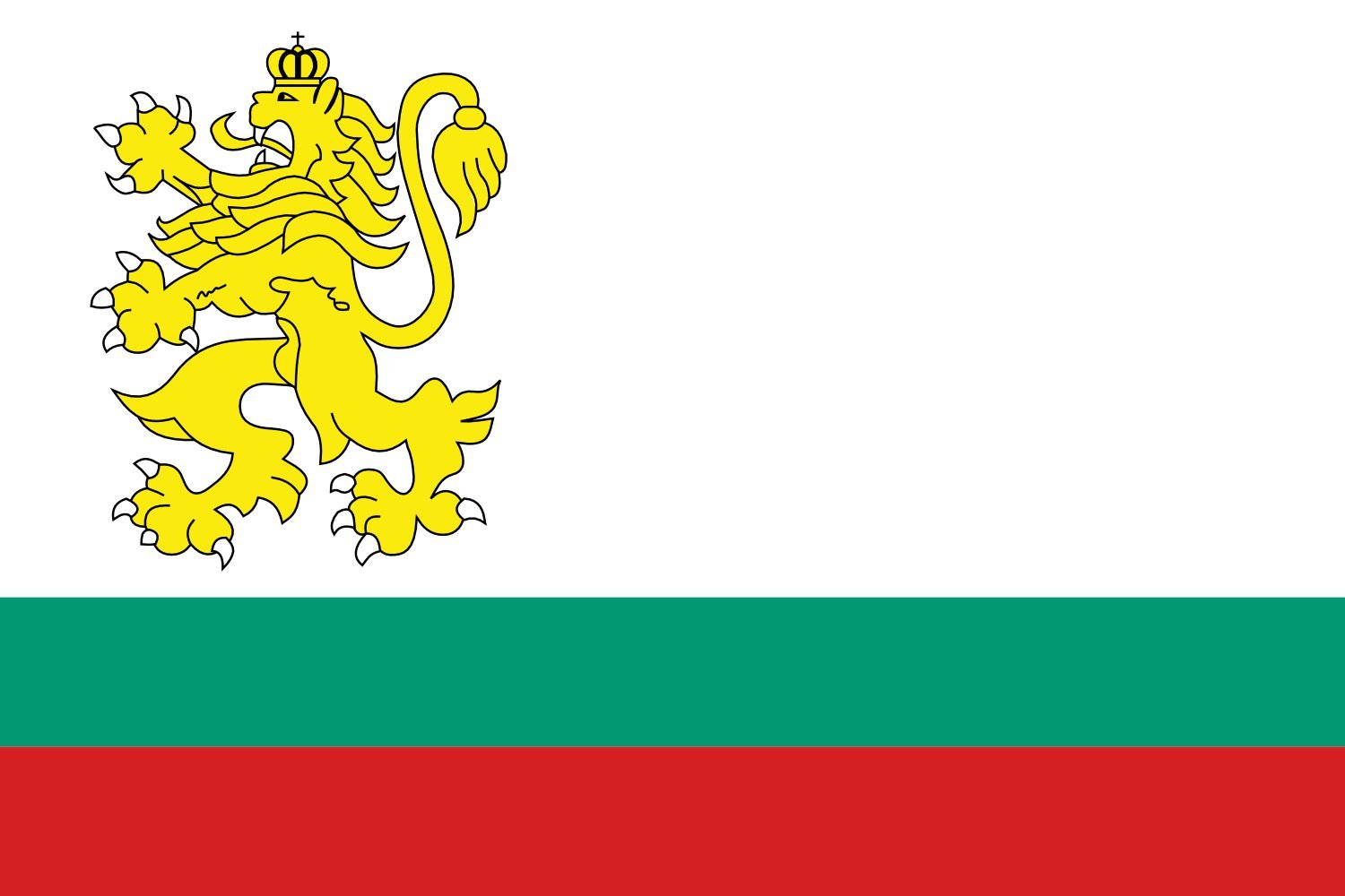 Drapeau XL Naval Ensign of Bulgaria 1991-2005 résistant au vent fort