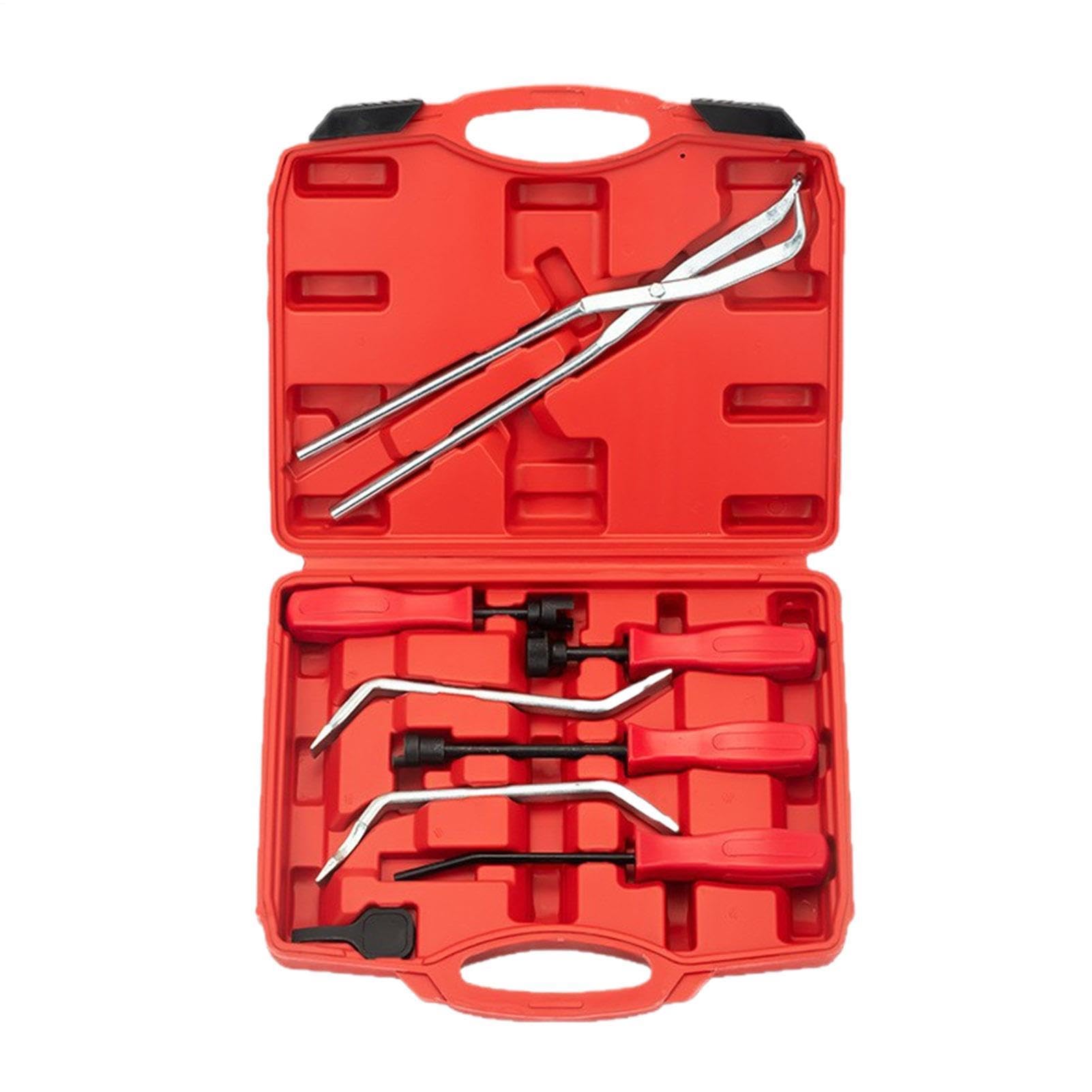 Set di strumenti per la regolazione del freno a tamburo - Kit portatile antiscivolo in metallo da 8 pezzi, strumento di rimozione 'installazione a molla Struttura in acciaio resistente, design erg