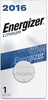 Energizer CR2016 Lithium Coin Cell, Card of 1 Battery