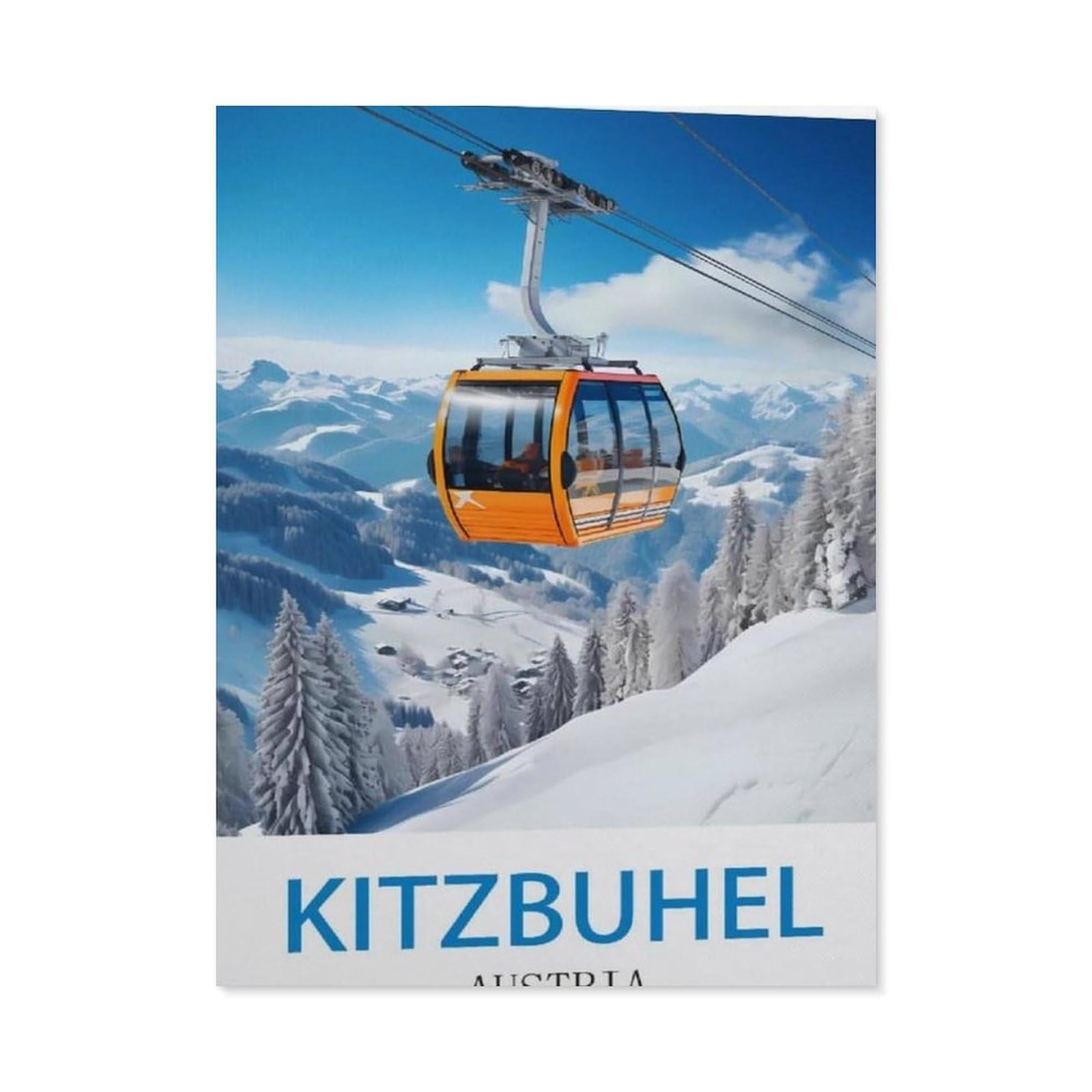 BEAYODKP DIY 5D Diamond Painting，Kitzbuhel Austria（30x40cm）