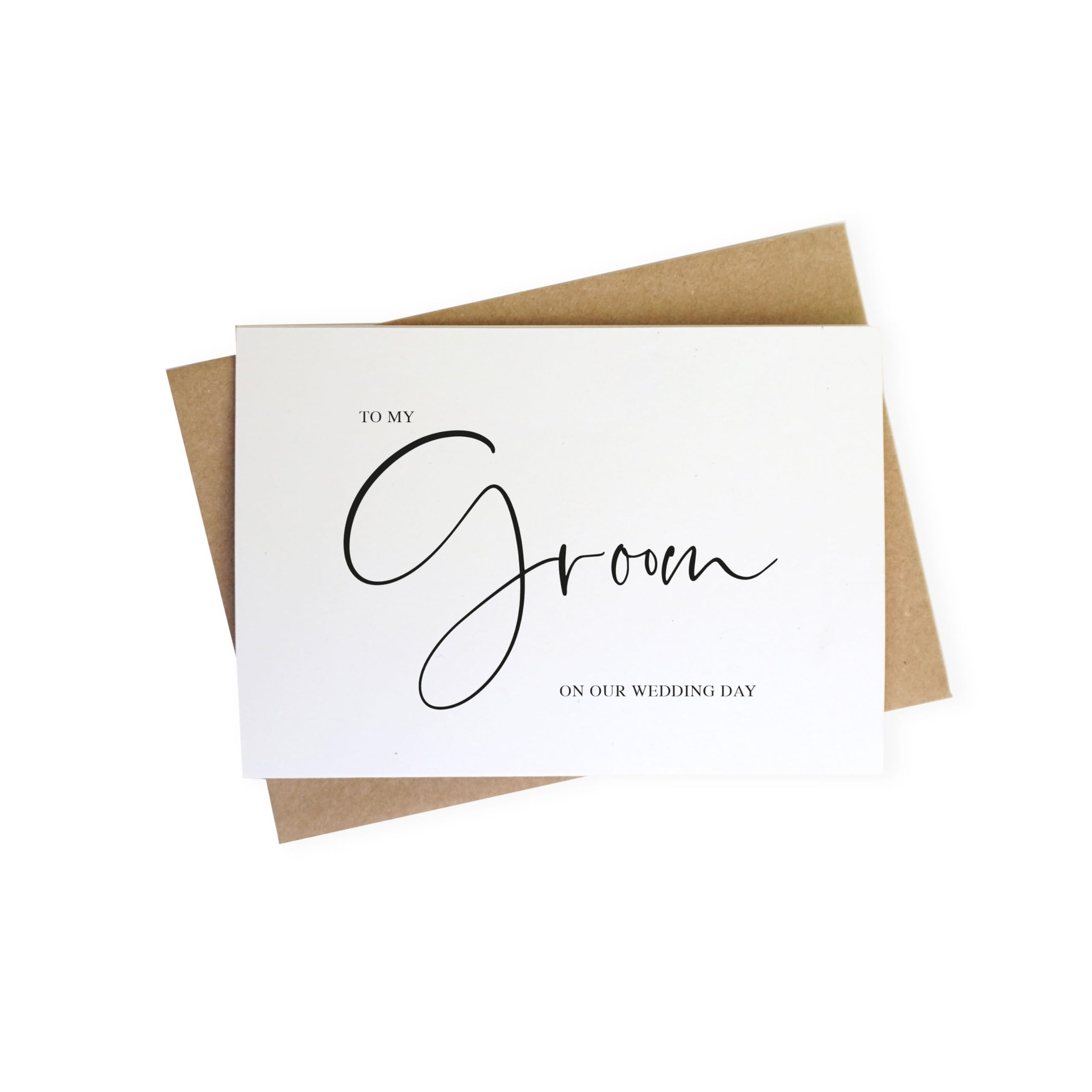 To My Groom On Our Wedding Day (White)