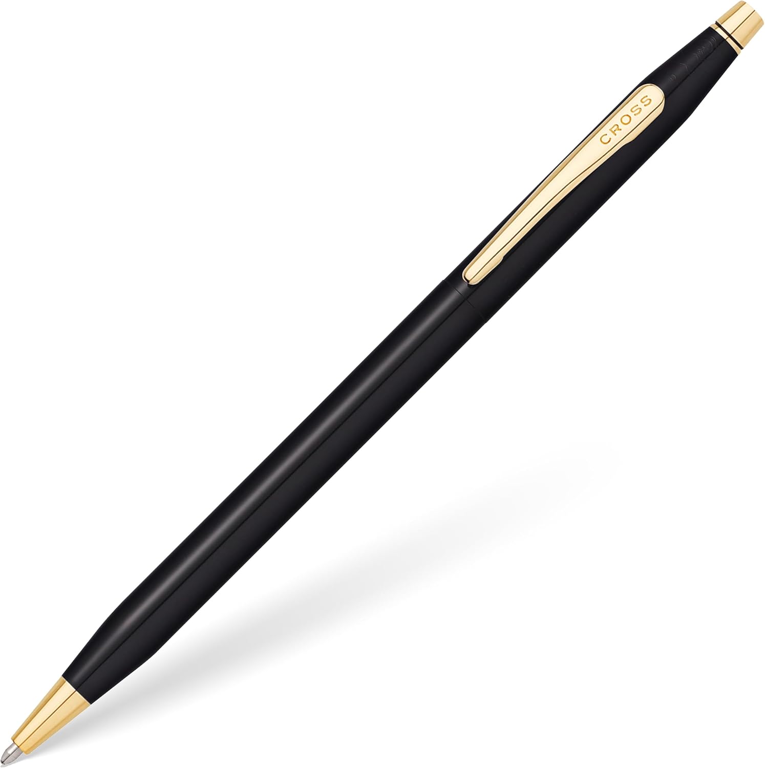 Cross Limited Collection Classic Century Pearlescent Black PVD Barrel and Gold Appointments Ballpoint Pen