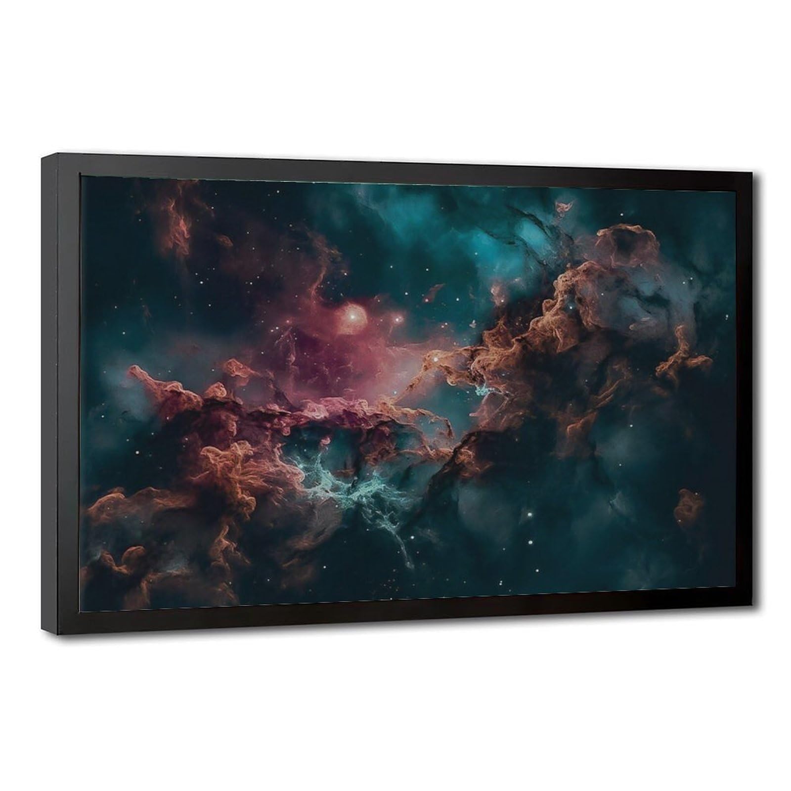Bareronor Galaxy Nebula Art Canvas Poster Bedroom Decor Landscape Office Room Decor Gift 16" L X 24" W