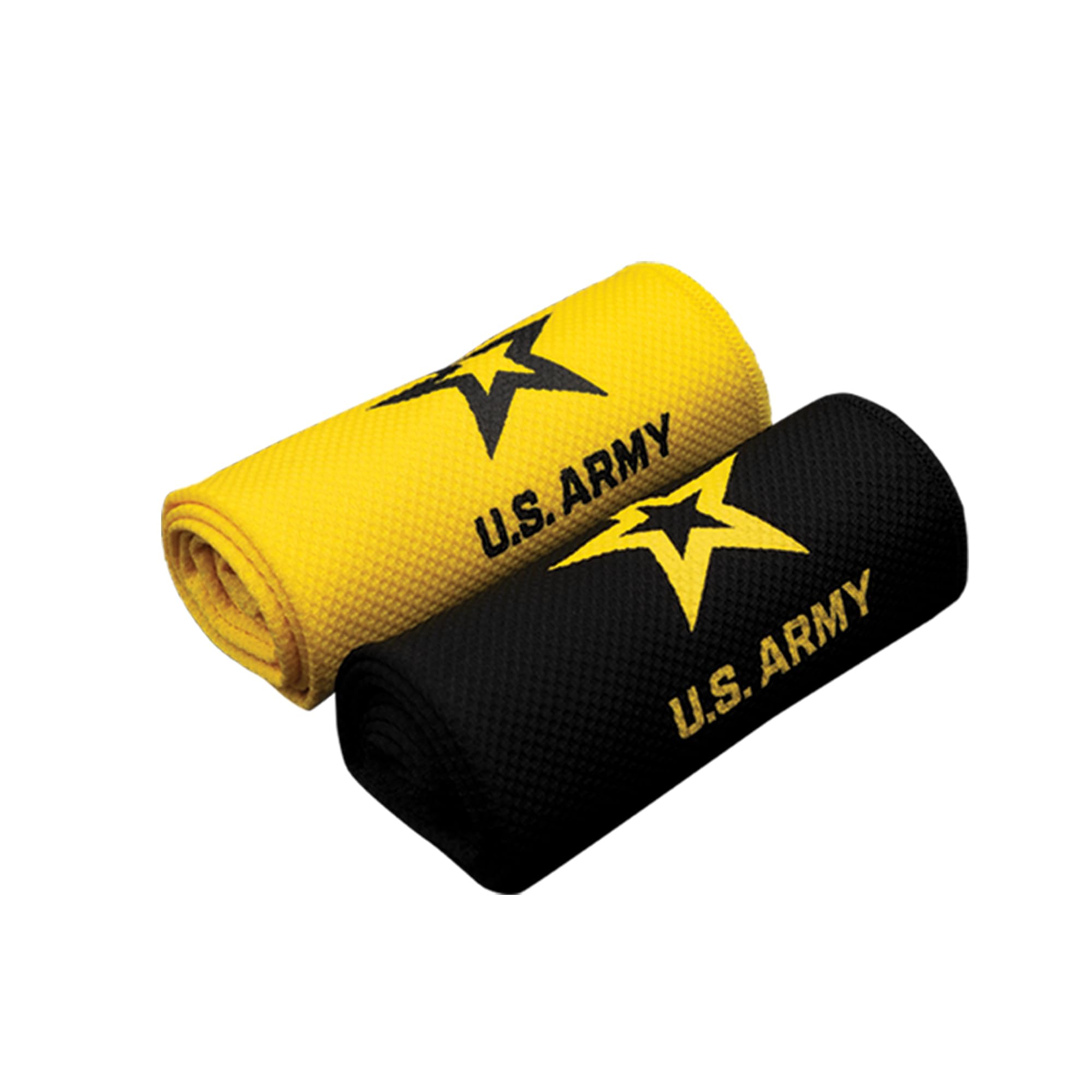 JM Warriors US Army Sports Cooling Towel, Black, for Pickleball, Gym, Fitness, Yoga, Workout, Golf, Hiking, Running, Training (Black)
