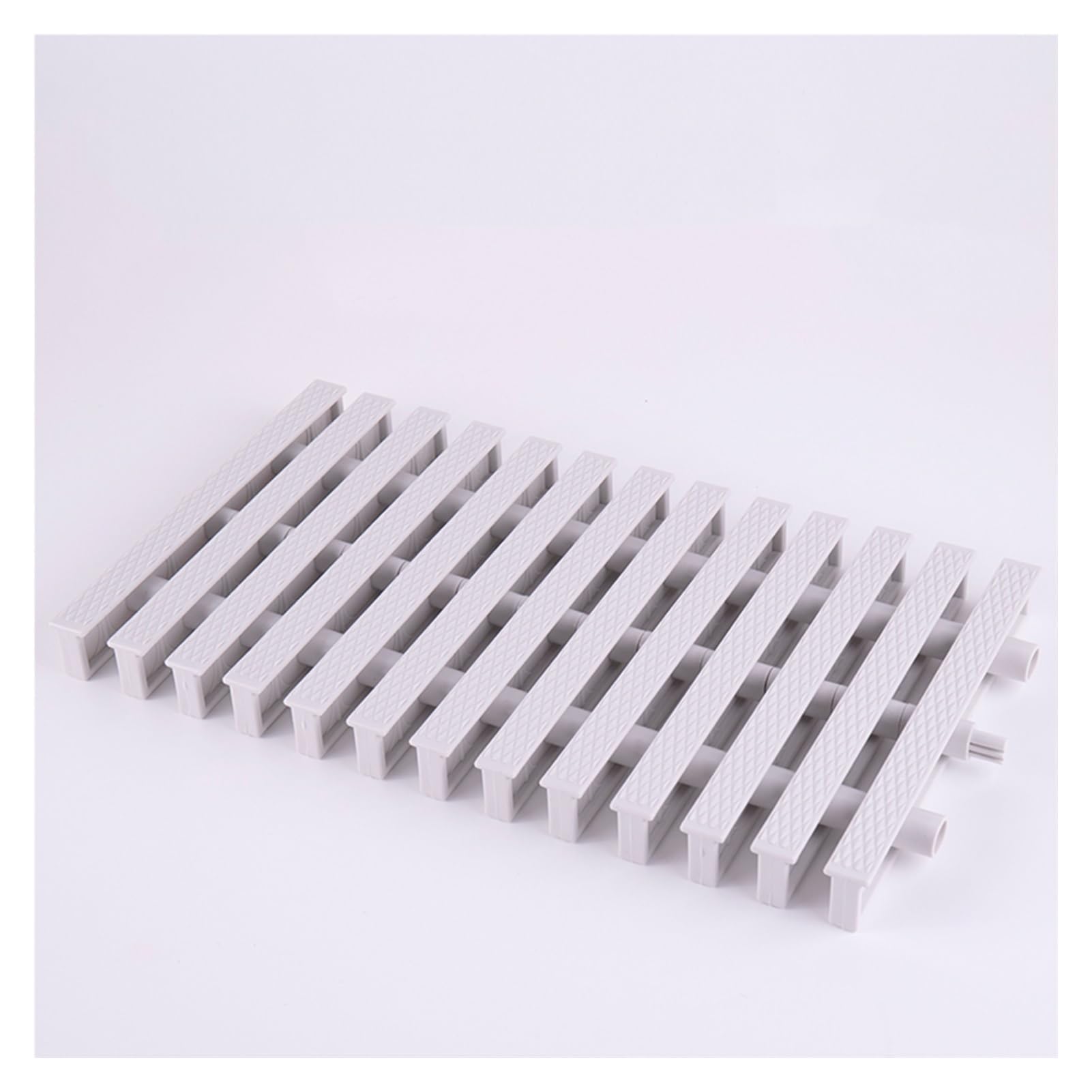 Rejilla de ABS para Piscinas, Rejilla de desagüe, Rejilla de desagüe para duchas, Cubierta de Drenaje Vial, Placa de Cubierta de Piso con Rejilla Cuadrada (Color: Blanco Roto (7.0x39.3 pulga