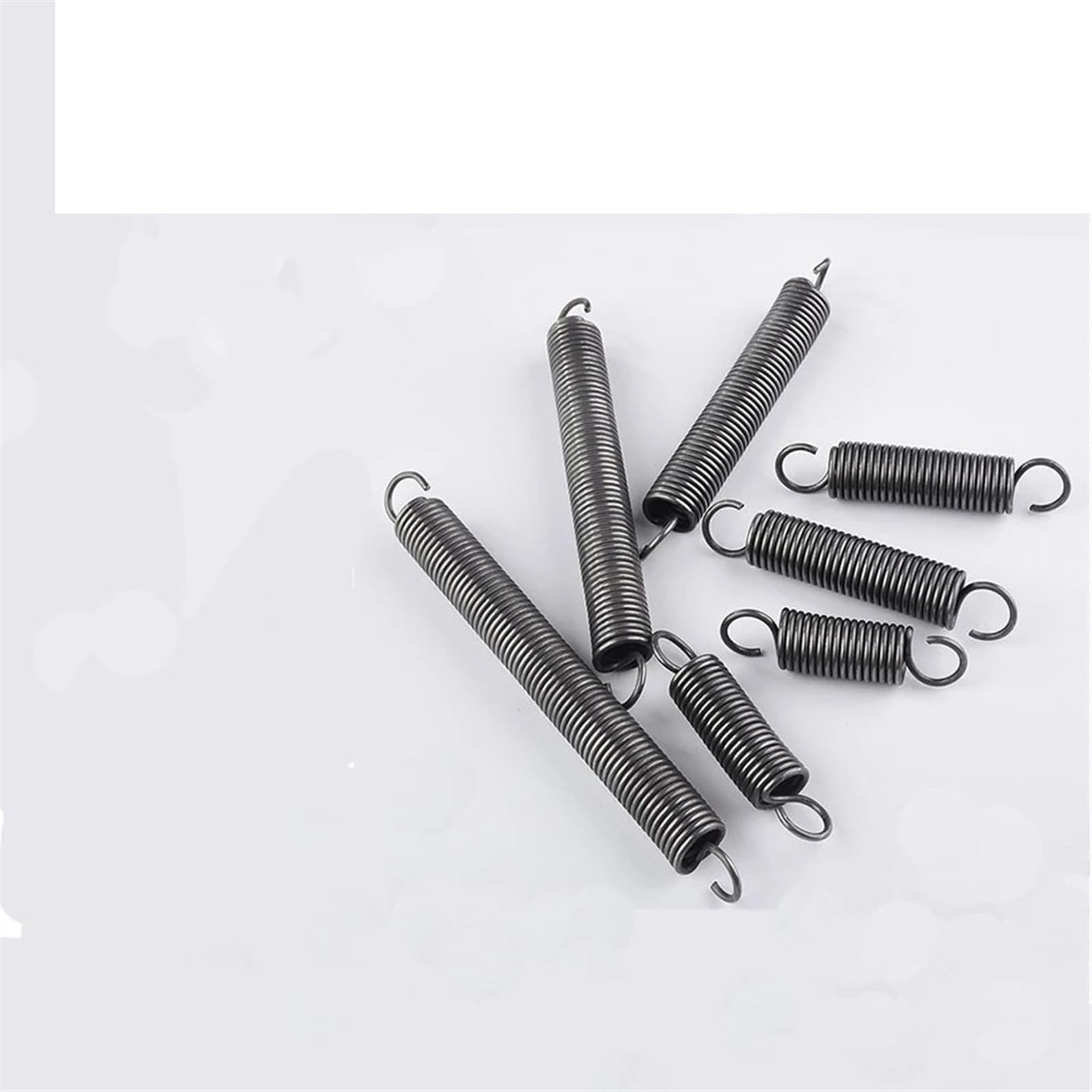 Resorte De ExtensióN Resorte de tensión gancho abierto retroceso extensión bobina tiro Resortes(90mm(2pcs),12MM_2.5MM)