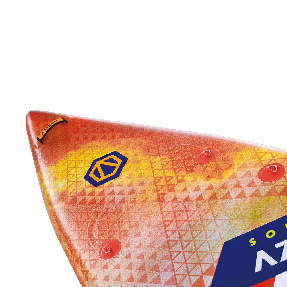 Aztron Soleil Xtreme Touring, Sup Gonflable/Planche à Voile Unisexe Adulte, Rouge/Orange/CUCLAMINE, 366X81X15