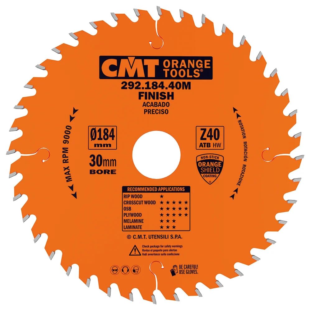 Cmt Orange Tools Orange Cmt Tools 292.184.40E – Circular Saw 184 X 2.6 X 16 Z 40 Atb 15 Degrees