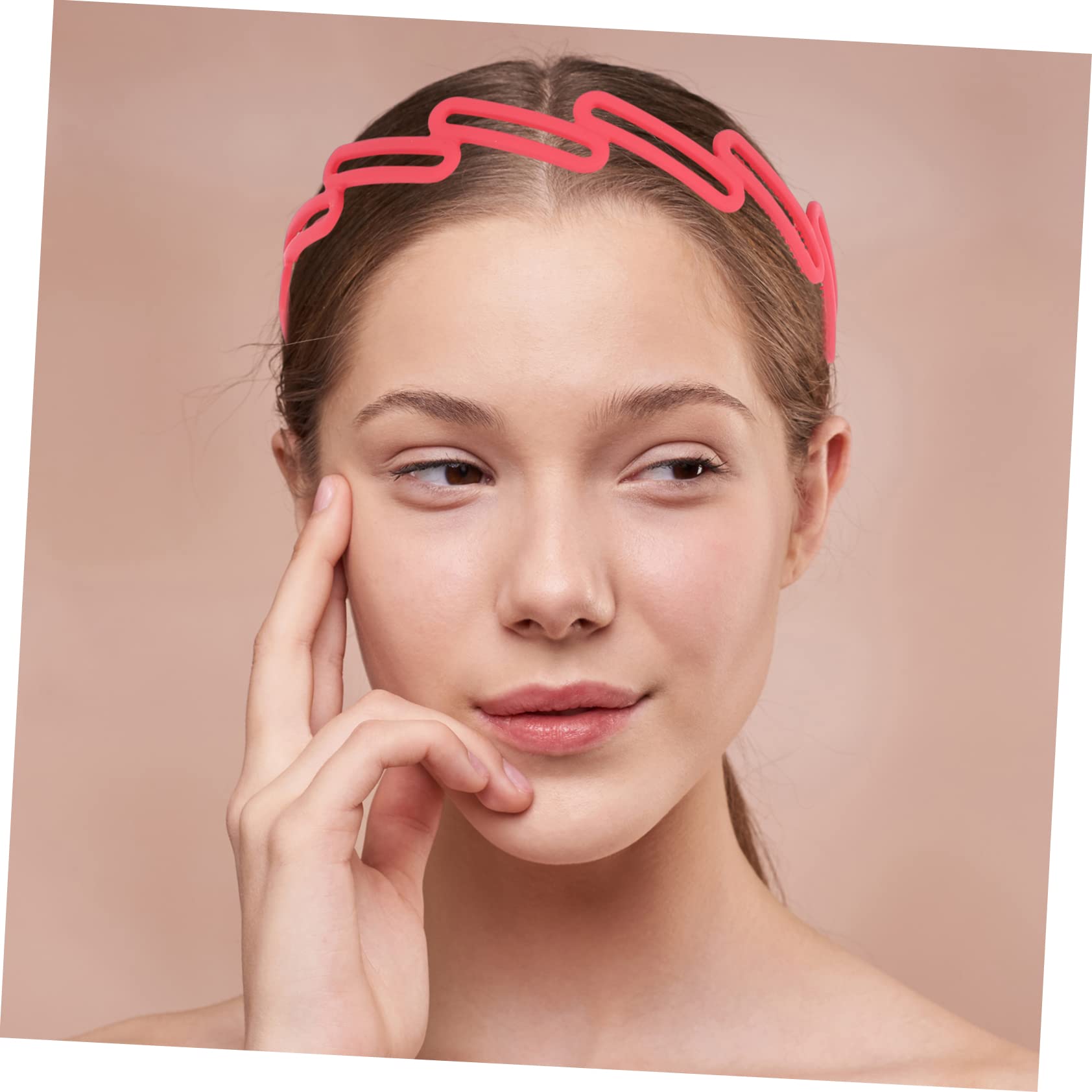 MAGICLULU 24piezas De Lavado Facial Para Mujer Accesorios De Cabello y Elásticos Para Skincare y Yoga Melocotón Jengibre