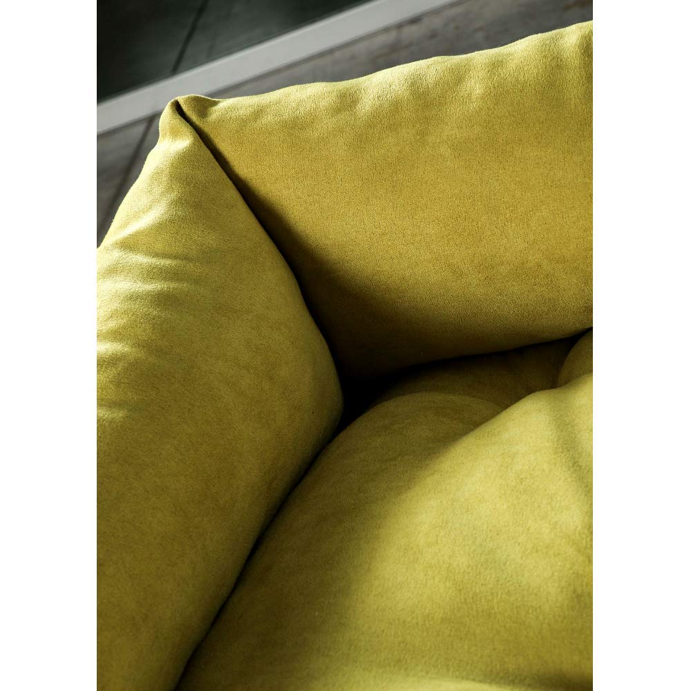 Evergreenweb Cama para Perro, Verde 45x65 Sofá para Perro, Alfombrilla para Perro, Cesta para Perro, Acogedora Cama para Mascotas en la Habitación Borde Elevado, con Suave cojín Desmontable - Rex