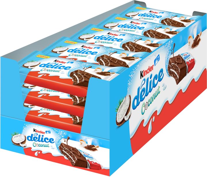 Kinder Delice COCO - Caja 20 Bizcocho Kinder Delice - NUEVO Sabor COCO