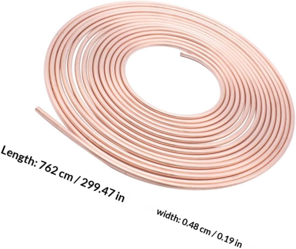 Copper Coated Nickel Brake Tubing Coil 3/16 Inch Od 25 Feet Flexible Vehicle Brake Line Replacement Kit
