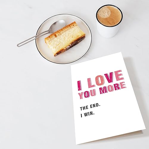 Miniatura 4 de Chenive Tarjeta del día de San Valentín para marido, novio, esposa, novia, tarjeta romántica de Vday para hombres y mujeres, tarjeta de aniversario