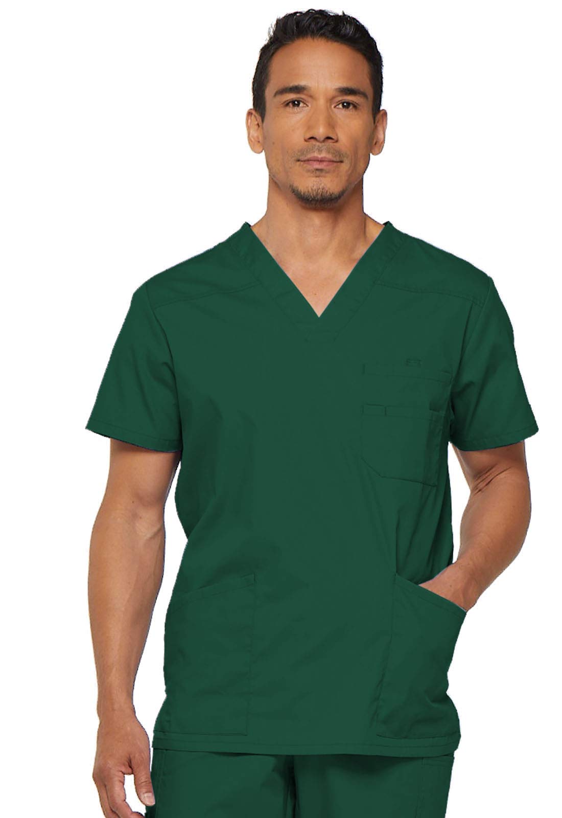 mens EDS Signature V-Neck Scrub Top Hunter Large
