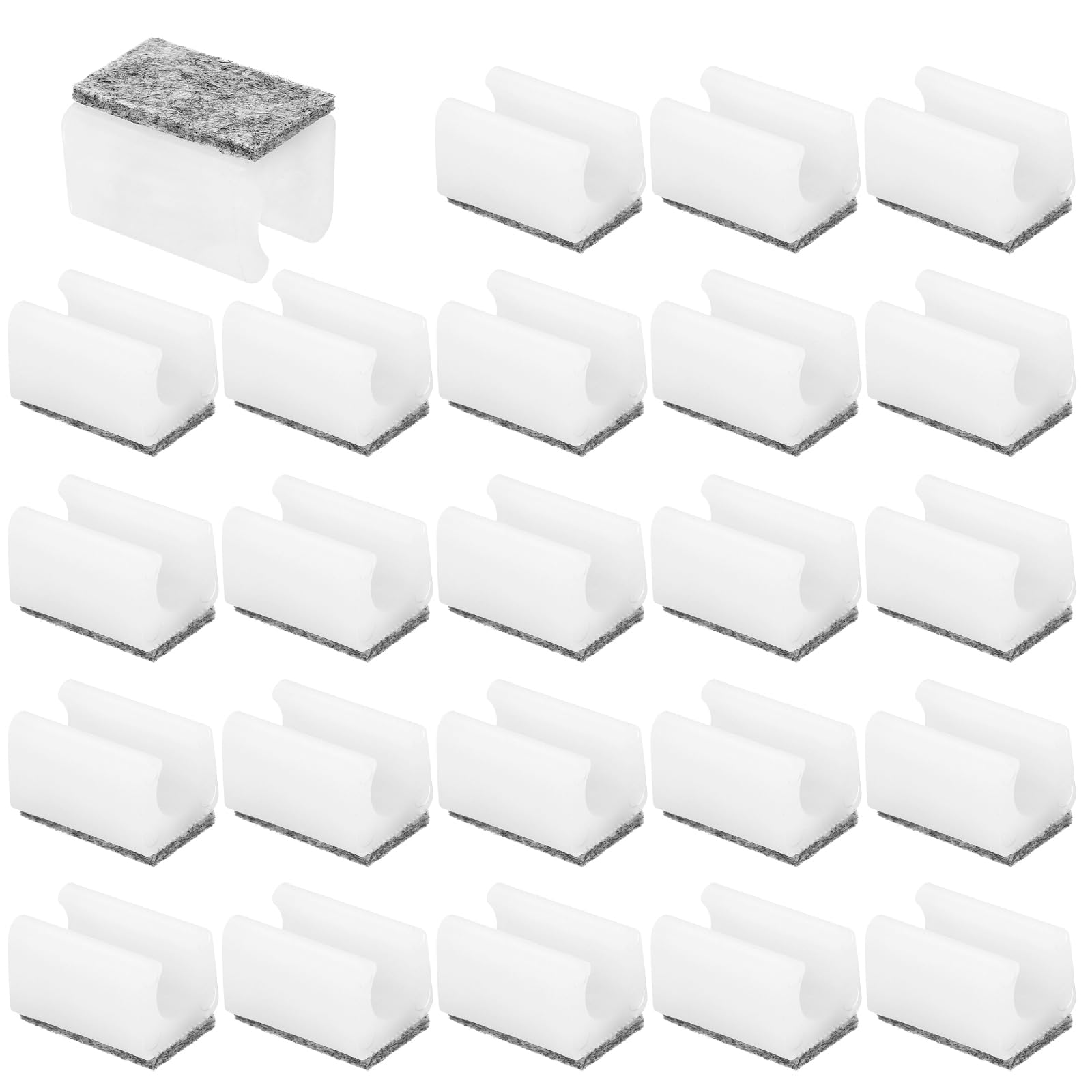 PATIKIL 24pcs Rectangle Chair Leg Cover with Felt Pad
