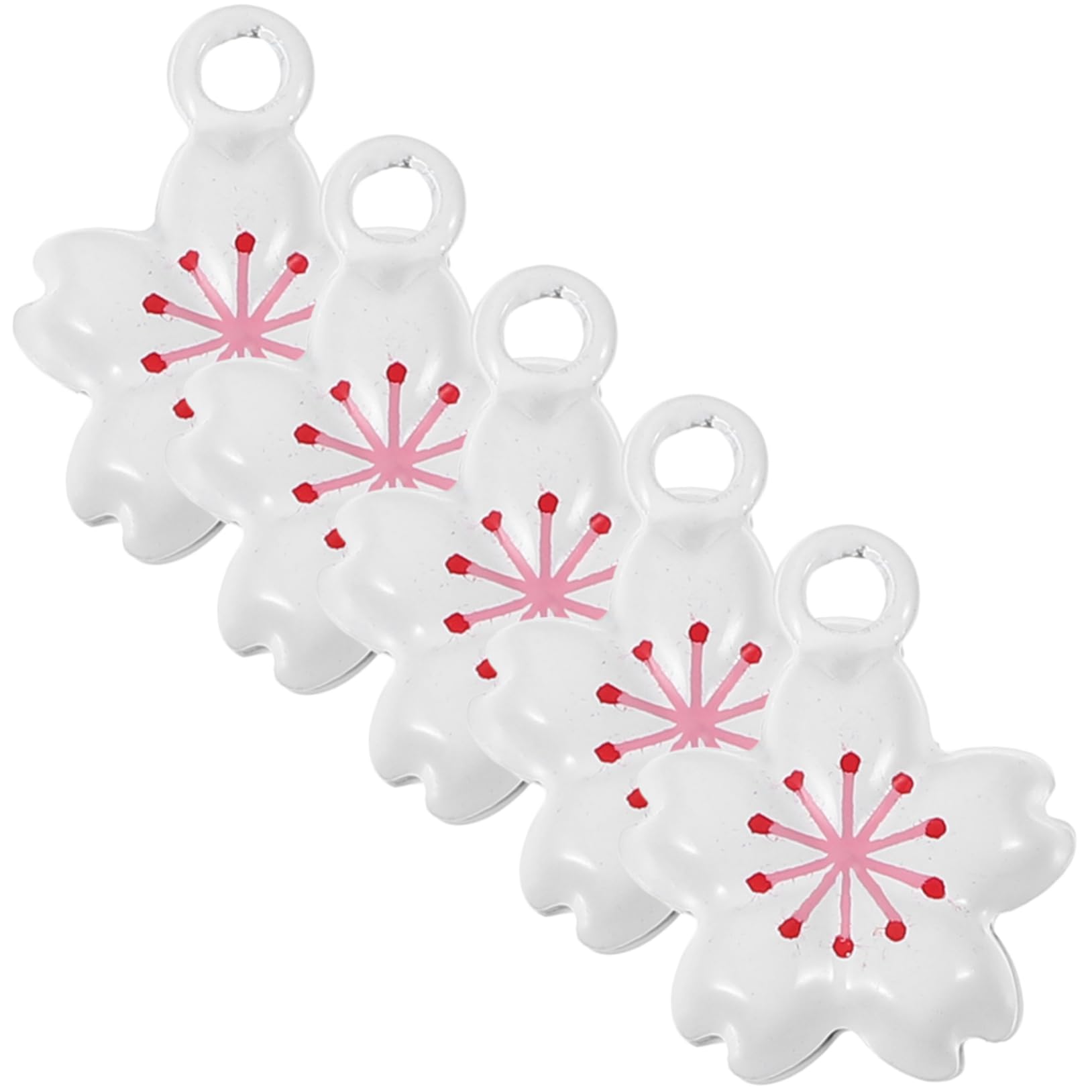MAGICLULU 3 Set Ornamento Di Campana Di Fiori Di Ciliegio Sospeso Campane Campana Sospesa Fascino Di Fiori Di Ciliegio Decorativo Ciondolo Metallo 5 Pezzi*3