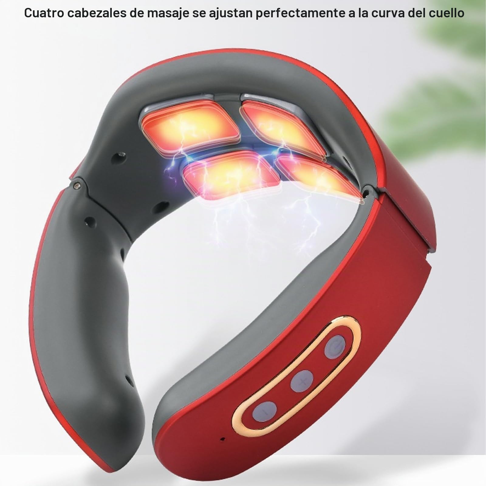 Neuroneck Pro - Neuroneck Pro Masajeador Cervical, Masajeador Cuello Eléctrico Portátil, 6 Modos De Masaje Y Calentamiento, 16 Niveles De Fuerza Ajustables Para Viajes, Familia, Oficina (Blanco)