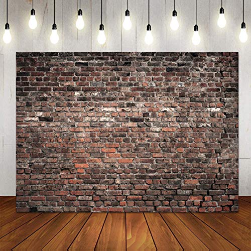 Ltlyh 7X5Ft Red Brick Wall Photography Backdrop Vintage Theme Stone Brick Design Photography Banner Background Decoration 135 #TOP1
