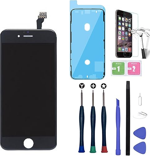 Kit de pantalla táctil + pantalla LCD Retina + marco para Apple iPhone 6, negro 