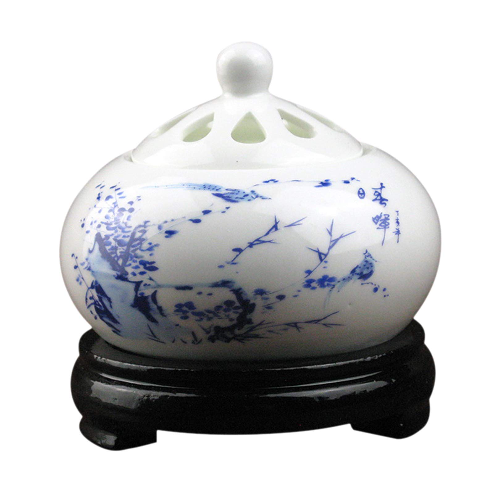 Rxbfd H Timing Electronic Incense Burner,Temperature Adjustable Ceramic Aromatherapy Furnace,Agarwood Furnace Essential Oil Aroma Diffuser Lamp