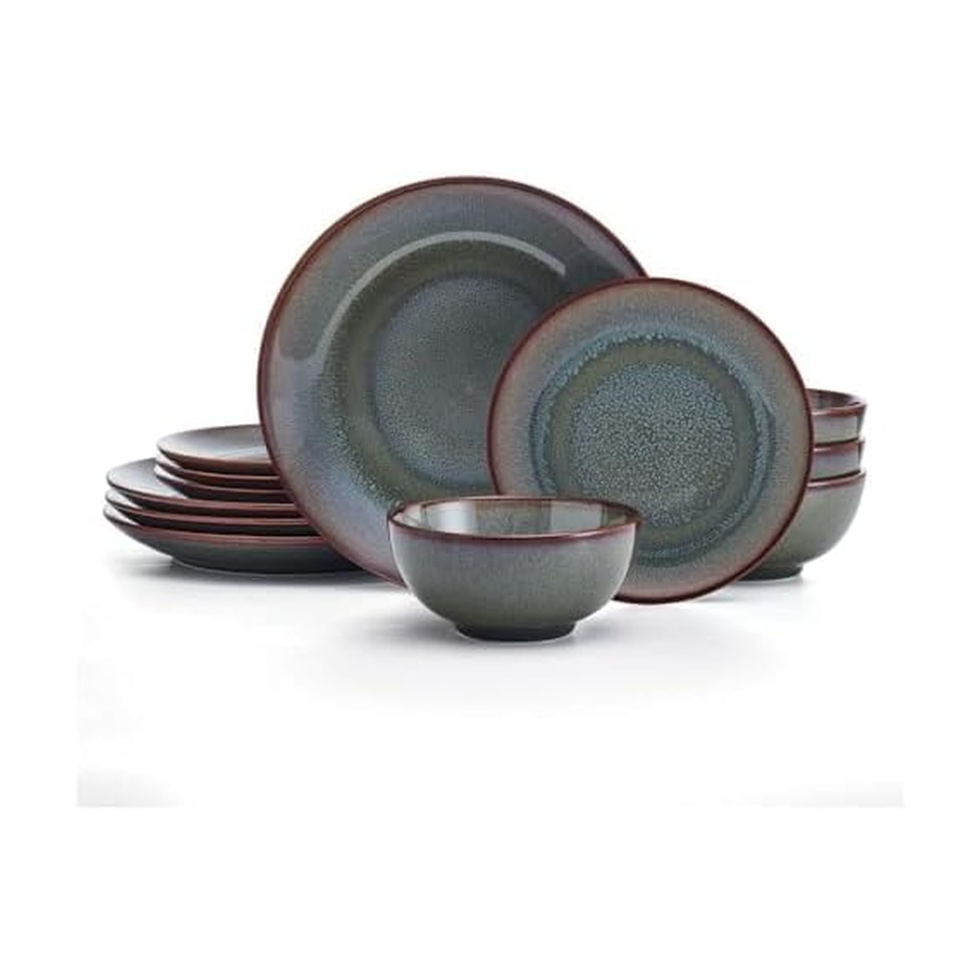 Mackensie 12 Piece Dinnerware Set, Service for 4, Multicolored
