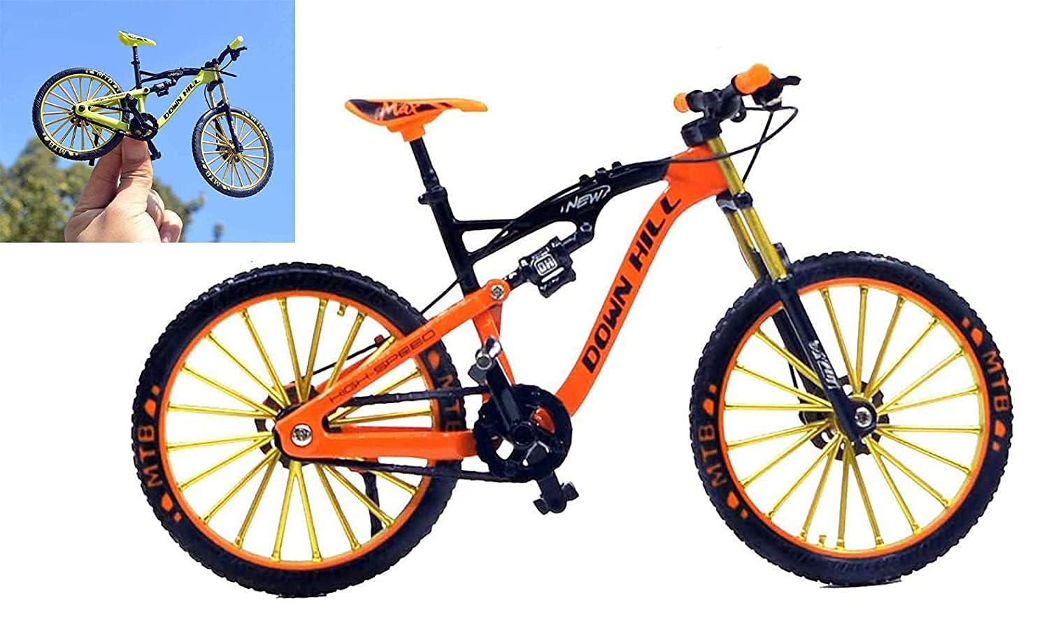 Bestie toys Showpeice 1:10 Scale Toy-Miniature Die-Cast Zinc-Alloy Hybrid Toy Bicyle Fully Working Model with Shock Absorbers【Pack of 1】【Colors as Per Stock】 (Downhill) (B0CVDLKXPB) Amazon Price History, Amazon Price Tracker