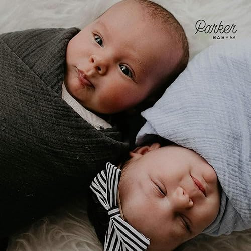 Miniatura 7 de Parker - Mantas para bebé, paquete de 3 mantas de muselina 100% algodón para bebés y niñas, juego de flores