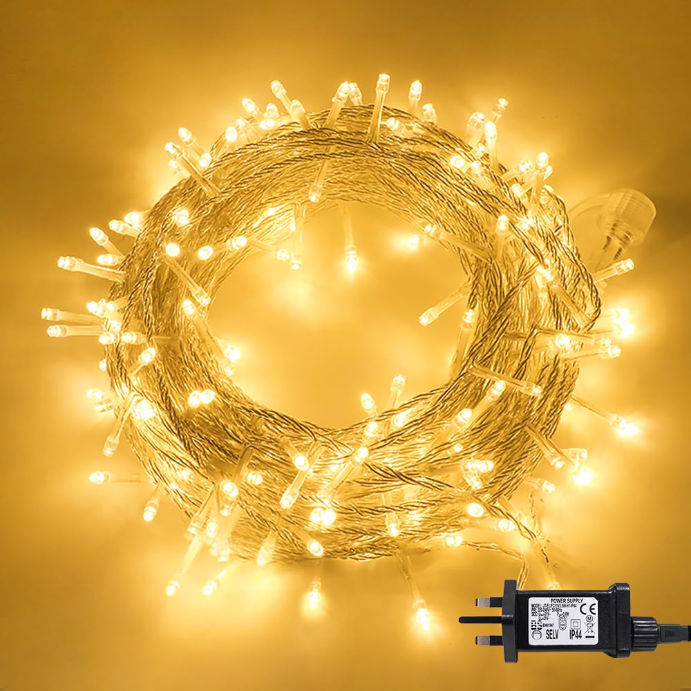 Fairy Lights Plug in, 15M 120 LED Indoor String Fairy Lights Mains Powered, Outdoor Fairy Twinkle Lights Christmas Lights 8 Modes IP44 Connectable for Bedroom, Garden, Party, Camping