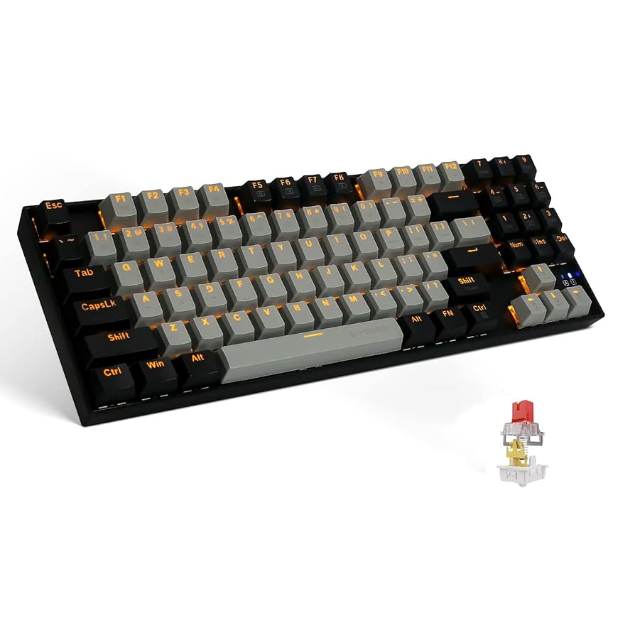 Amazon | e元素メカニカルゲーミングキーボード89キー 赤軸 青軸