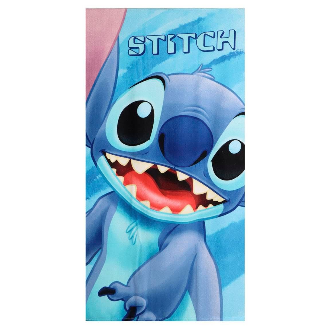 Cerdá Life's Little Moments Blue Microfibre Towel For Children Stitch For Bath And Beach – Microfibre Towel For Children And Daily Use