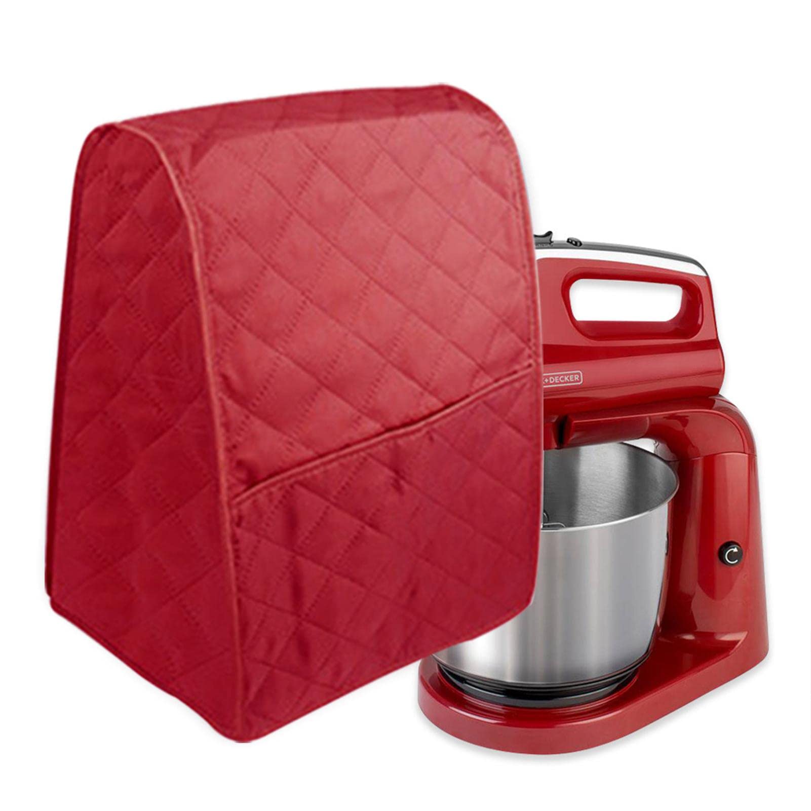36 x 23 x 36 cm, copertura protettiva antipolvere per miscelatori da cucina, anti-sporco, anti-graffio, con manico superiore e tasche, per mixer da cucina (nero