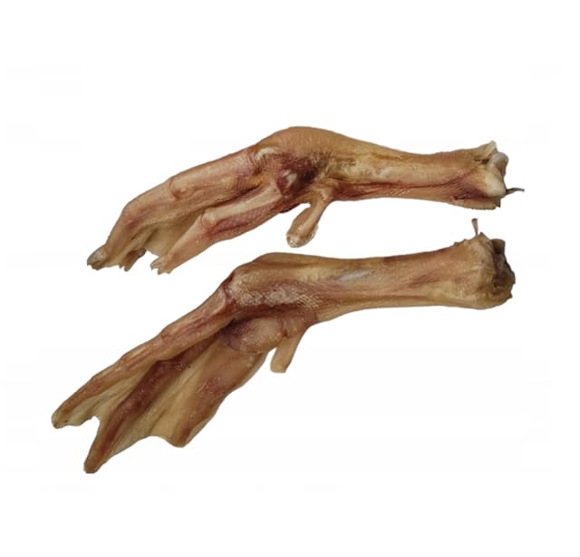 Foto 2 de 6 de Lucze Premium - Juego de 5 patas de gallina para perros, 100 % natural, para masticar