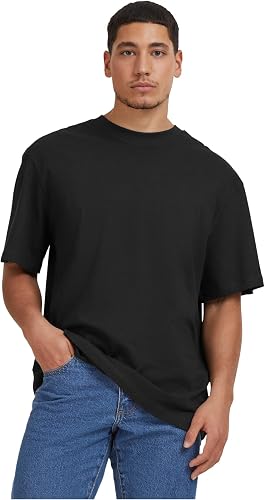 Urban Classics Organic Tall Tee T-Shirt, Noir, XXXXL Homme