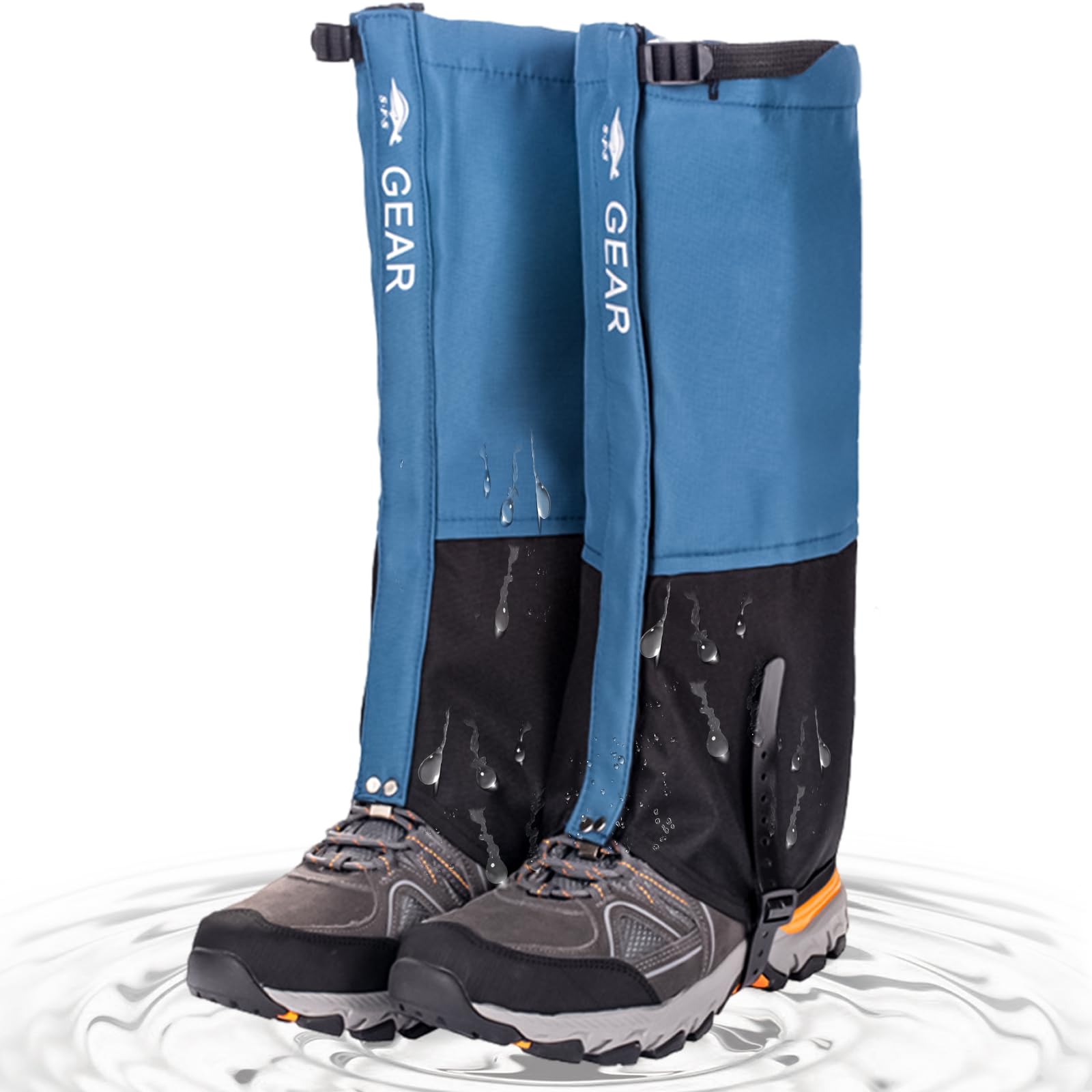 Ghette Impermeabili Trekking per Esterni, Ghette Caccia Ghette di Neve Traspiranti Antivento, Ghette Coprigambe Escursionismo Ghette Antivipera,Copriscarpe Arrampicata,Sci,Escursionismo