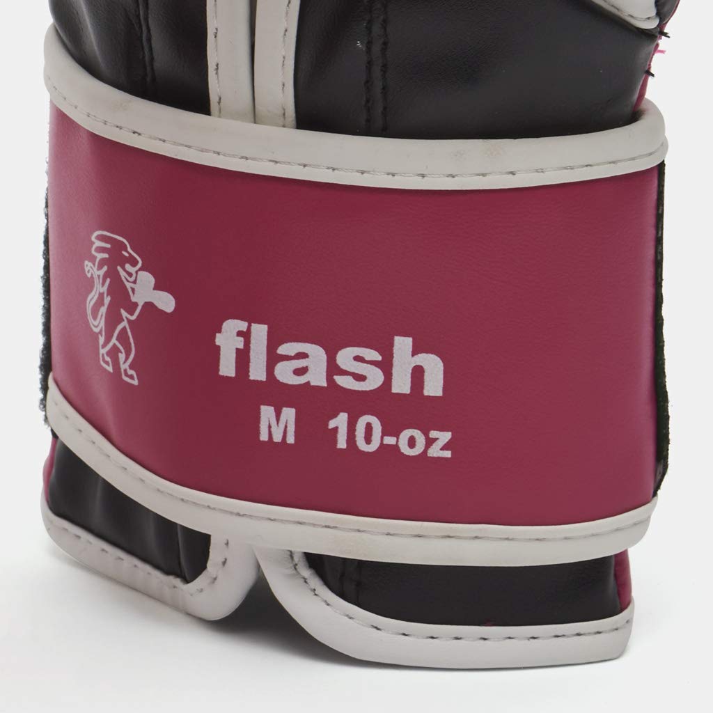 Leone 1947 Flash, Guantoni da Boxe Donna, Fuxia, M & AB705 Bendaggi, Rosa, 3,5 m