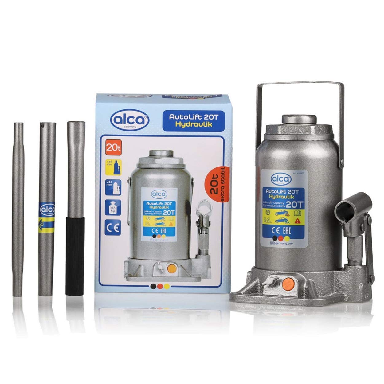 Buy Alca Germany 20 tonne Hydraulic Bottle Jack Lifting Stand Car Van