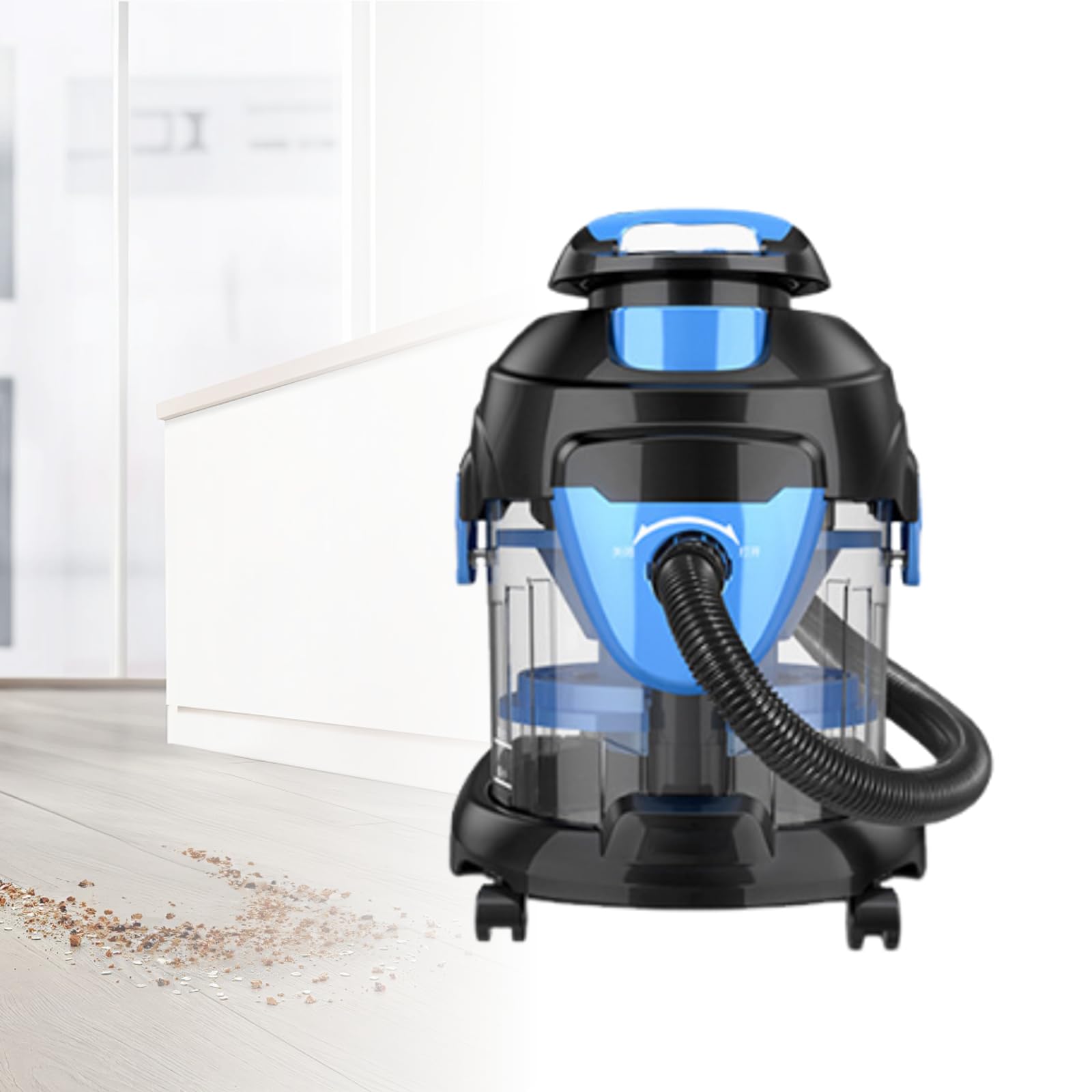 Odkurzacz Zewnętrzny, 1500W Mokro-Suchy Odkurzacz Cylindrowy