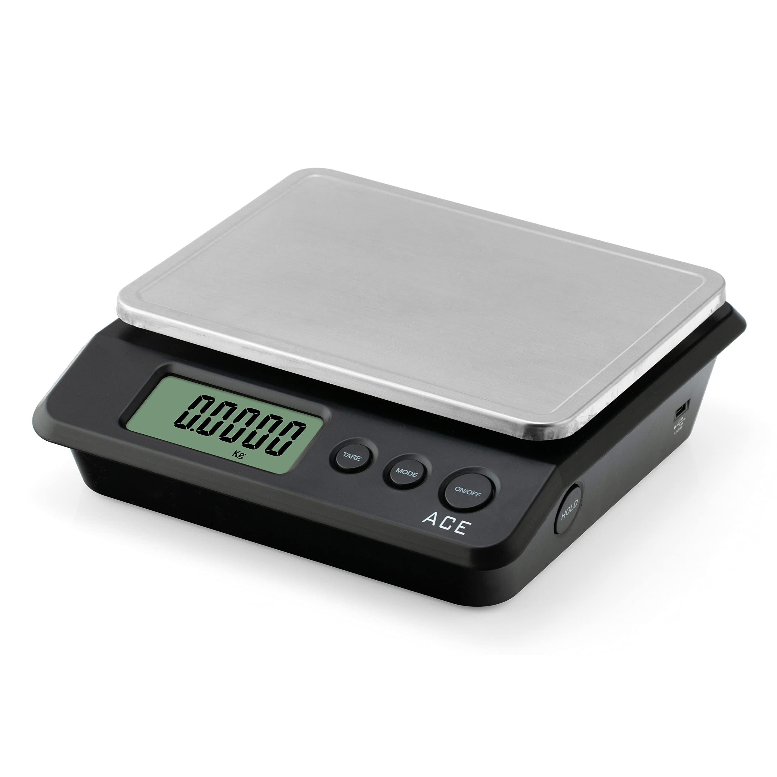 Ace Multipurpose Electronic Digital Weighing scale for Kitchen, Home, Retail store, Postal Scale Capacity 15 kg*500 mg (With Adaptor)