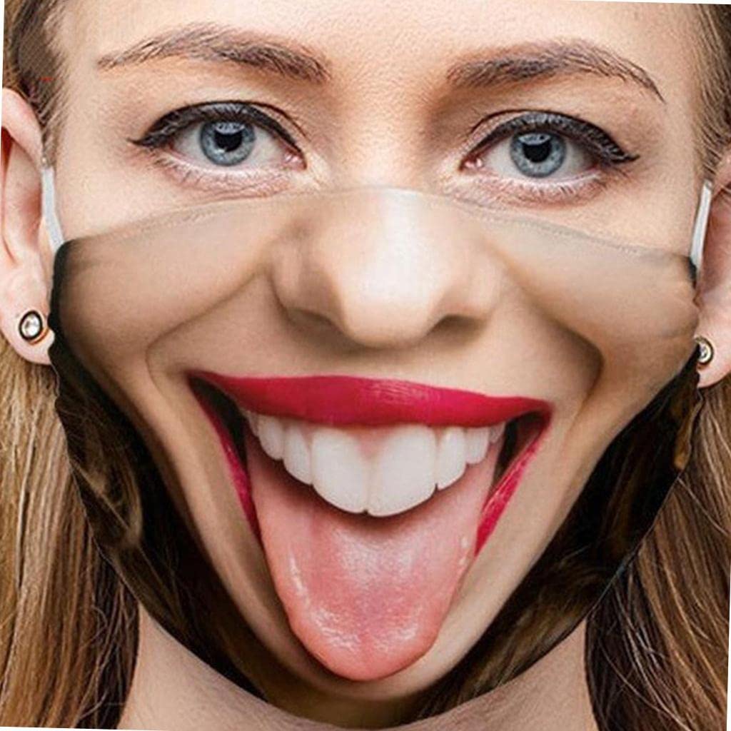 BNF® Protective Mask Funny Face Mouth Cosplay Party Half Mask Outdoor Accessory B|Clothing, Shoes & Accessories | Costumes, Reenactment, Theater |Masks & Eye Masks|1 Piece Funny Face Mask-image-45