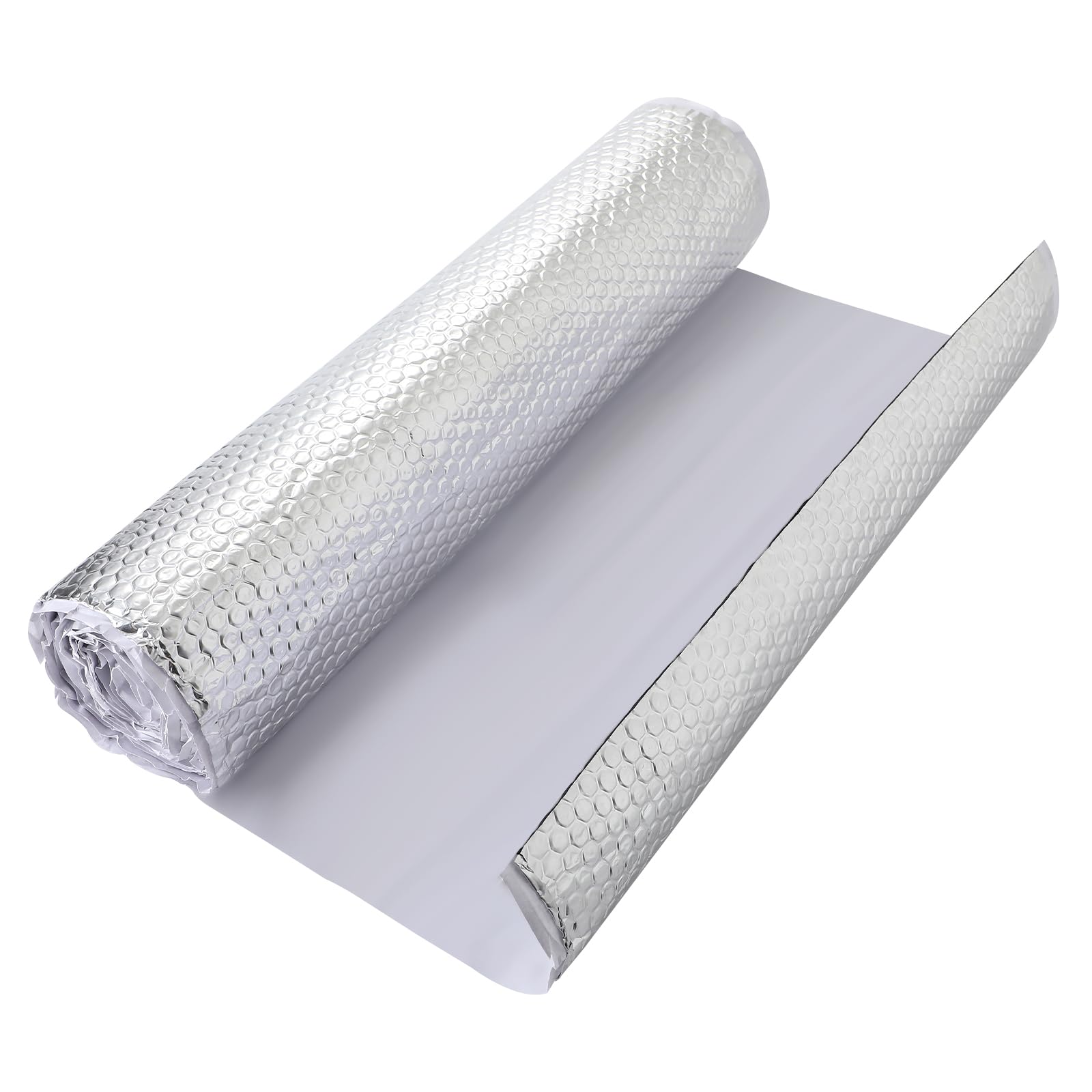 2mm 2qm Alubutyl 50x400 cm Anti Dröhn Dämmmatte selbstklebend Auto Dämmung - KFZ Lärmschutz, Schalldämmung und Schallschutz（1 Rolle）